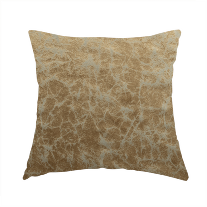 Brooklyn Marble Pattern Velvet Golden Brown Upholstery Fabric CTR-2431 - Handmade Cushions