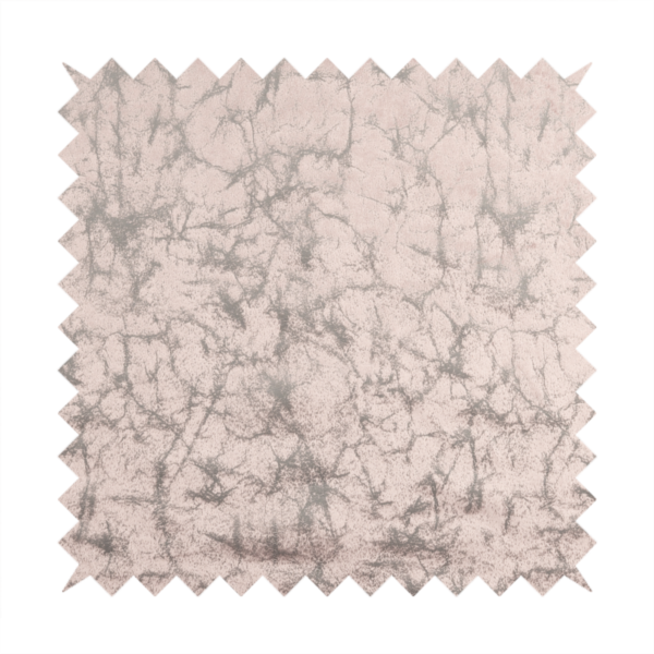 Brooklyn Marble Pattern Velvet Pink Upholstery Fabric CTR-2433 - Roman Blinds