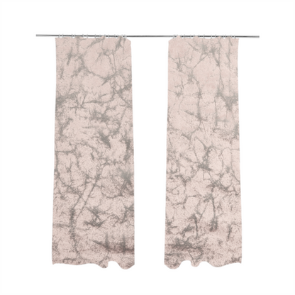 Brooklyn Marble Pattern Velvet Pink Upholstery Fabric CTR-2433 - Made To Measure Curtains