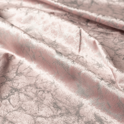 Brooklyn Marble Pattern Velvet Pink Upholstery Fabric CTR-2433