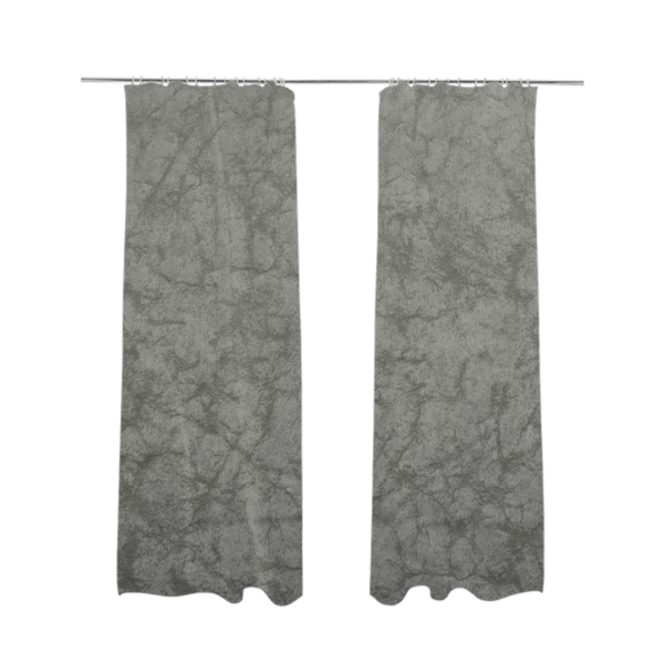 Brooklyn Marble Pattern Velvet Grey Upholstery Fabric CTR-2435 - Made To Measure Curtains