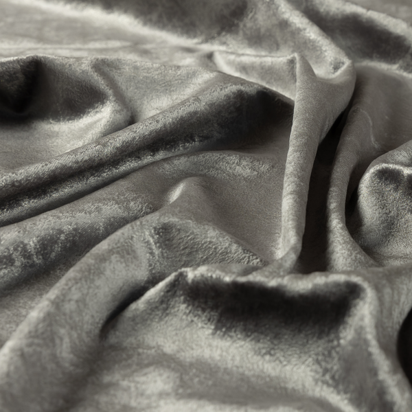 Brooklyn Marble Pattern Velvet Grey Upholstery Fabric CTR-2435