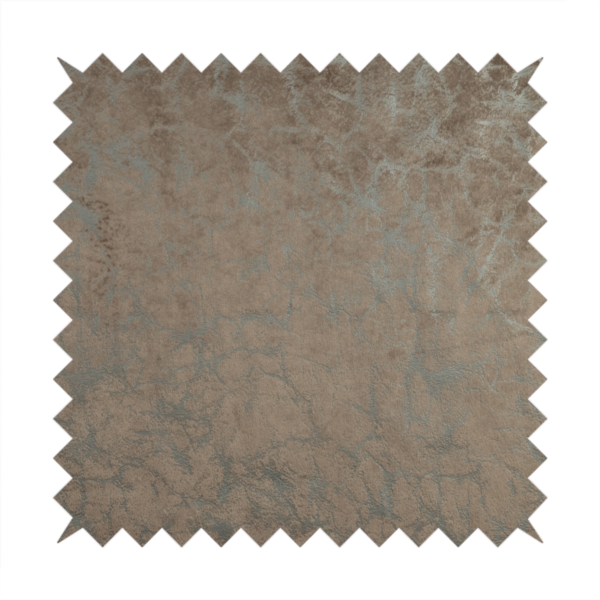 Brooklyn Marble Pattern Velvet Brown Upholstery Fabric CTR-2438