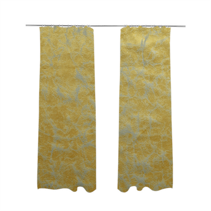 Brooklyn Marble Pattern Velvet Yellow Upholstery Fabric CTR-2439 - Made To Measure Curtains