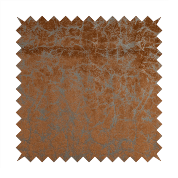 Brooklyn Marble Pattern Velvet Orange Upholstery Fabric CTR-2441 - Roman Blinds