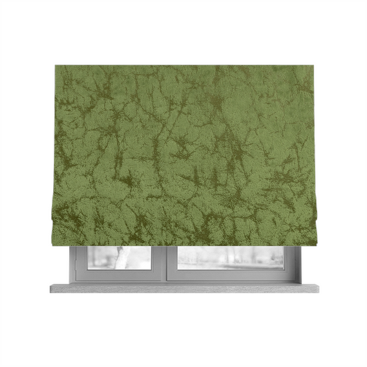 Brooklyn Marble Pattern Velvet Green Upholstery Fabric CTR-2442 - Roman Blinds
