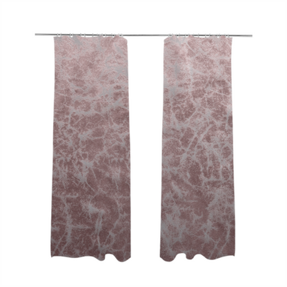 Brooklyn Marble Pattern Velvet Pink Upholstery Fabric CTR-2445 - Made To Measure Curtains