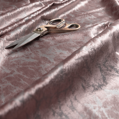 Brooklyn Marble Pattern Velvet Pink Upholstery Fabric CTR-2445 - Roman Blinds