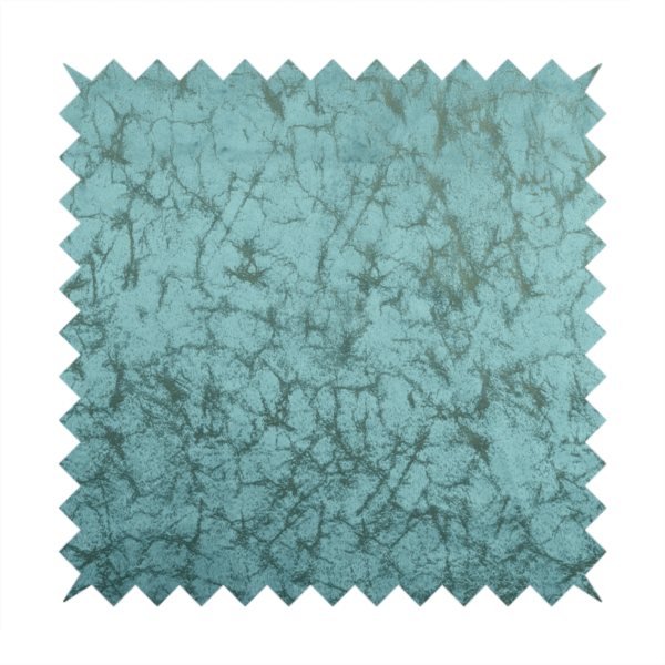 Brooklyn Marble Pattern Velvet Blue Upholstery Fabric CTR-2448 - Roman Blinds