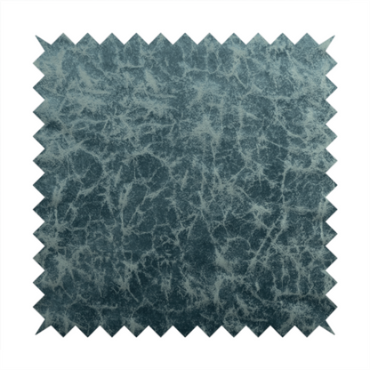 Brooklyn Marble Pattern Velvet Blue Upholstery Fabric CTR-2449 - Roman Blinds