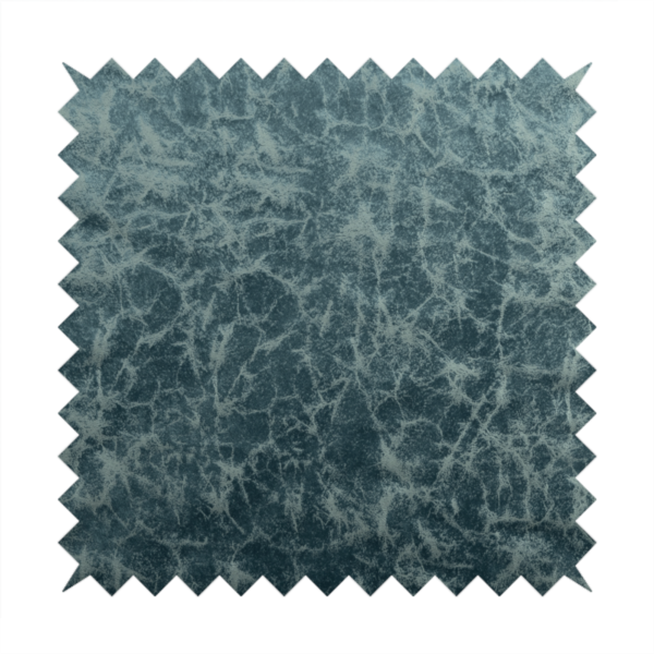 Brooklyn Marble Pattern Velvet Blue Upholstery Fabric CTR-2449