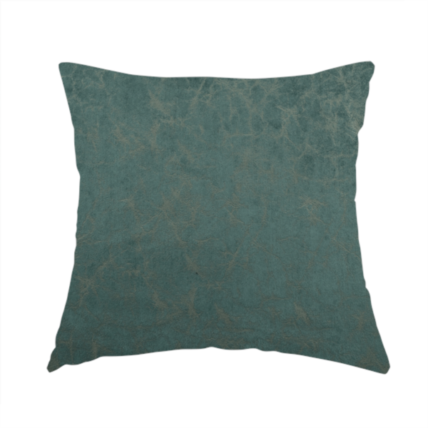 Brooklyn Marble Pattern Velvet Teal Upholstery Fabric CTR-2450 - Handmade Cushions