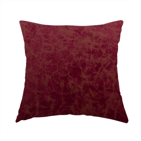 Brooklyn Marble Pattern Velvet Red Burgundy Upholstery Fabric CTR-2451 - Handmade Cushions