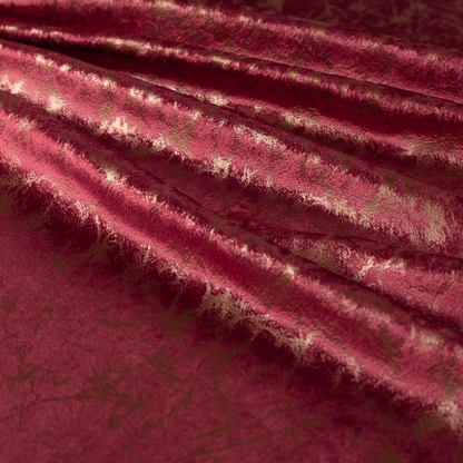 Brooklyn Marble Pattern Velvet Red Burgundy Upholstery Fabric CTR-2451 - Roman Blinds