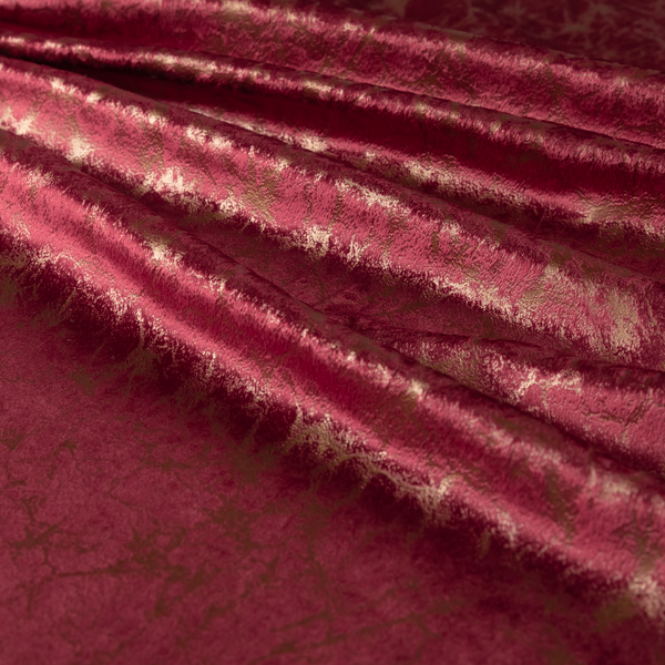 Brooklyn Marble Pattern Velvet Red Burgundy Upholstery Fabric CTR-2451