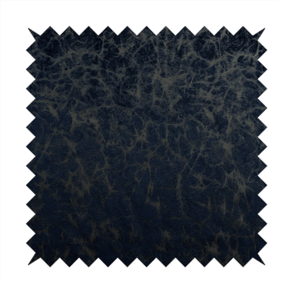 Brooklyn Marble Pattern Velvet Navy Blue Upholstery Fabric CTR-2452 - Roman Blinds
