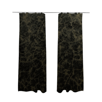 Brooklyn Marble Pattern Velvet Black Upholstery Fabric CTR-2453 - Made To Measure Curtains