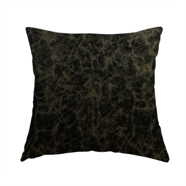 Brooklyn Marble Pattern Velvet Black Upholstery Fabric CTR-2453 - Handmade Cushions