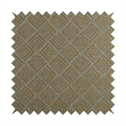 Bahija Geometric Uniformed Pattern Orange Grey Colour Upholstery Fabric CTR-2475 - Roman Blinds