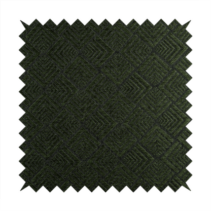 Bahija Geometric Uniformed Pattern Black Green Colour Upholstery Fabric CTR-2478 - Made To Measure Curtains