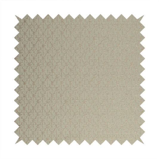 Baraka Geometric Pattern Cream Beige Colour Upholstery Fabric CTR-2489