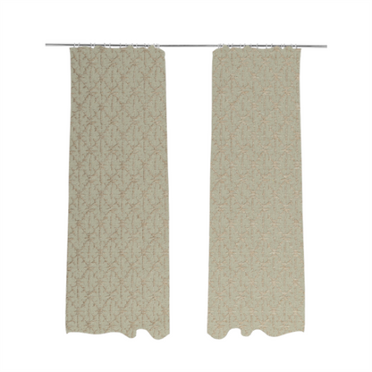 Baraka Geometric Pattern Cream Beige Colour Upholstery Fabric CTR-2489 - Made To Measure Curtains