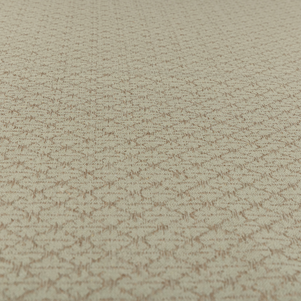 Baraka Geometric Pattern Cream Beige Colour Upholstery Fabric CTR-2489