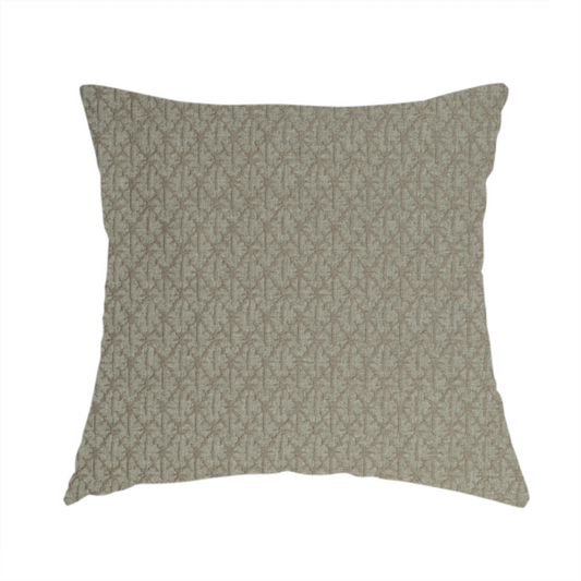 Baraka Geometric Pattern Brown Colour Upholstery Fabric CTR-2490 - Handmade Cushions