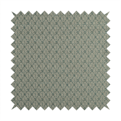 Baraka Geometric Pattern Teal Colour Upholstery Fabric CTR-2491 - Roman Blinds
