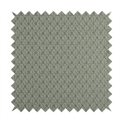 Baraka Geometric Pattern Teal Colour Upholstery Fabric CTR-2491 - Made To Measure Curtains