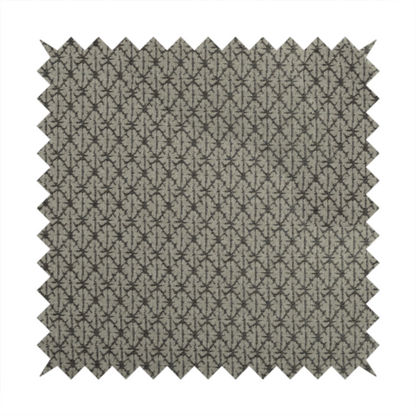 Baraka Geometric Pattern Grey Colour Upholstery Fabric CTR-2492 - Roman Blinds