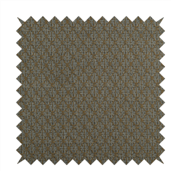 Baraka Geometric Pattern Orange Grey Colour Upholstery Fabric CTR-2493 - Made To Measure Curtains