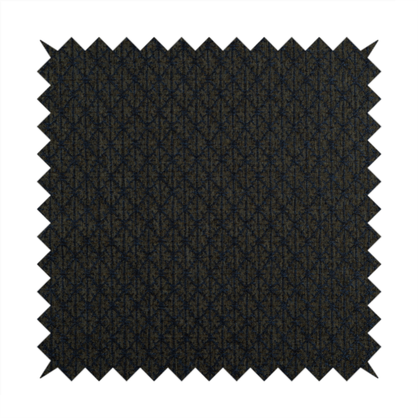 Baraka Geometric Pattern Blue Brown Colour Upholstery Fabric CTR-2495 - Made To Measure Curtains