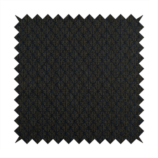 Baraka Geometric Pattern Blue Brown Colour Upholstery Fabric CTR-2495