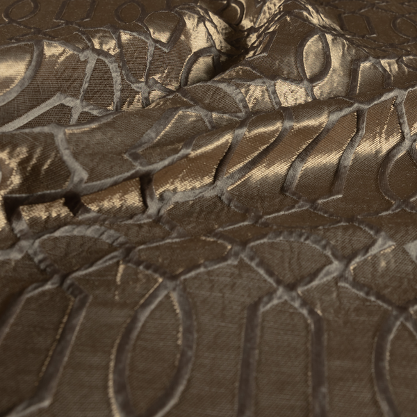 Paradise Trellis Pattern In Brown Upholstery Fabric CTR-2517 - Made To Measure Curtains