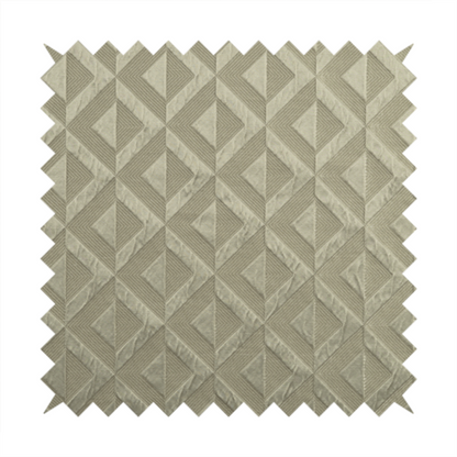 Paradise Geometric Pattern In Beige Upholstery Fabric CTR-2522
