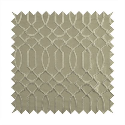 Paradise Trellis Pattern In Beige Upholstery Fabric CTR-2523 - Made To Measure Curtains