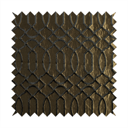 Paradise Trellis Pattern In Black Upholstery Fabric CTR-2526 - Roman Blinds