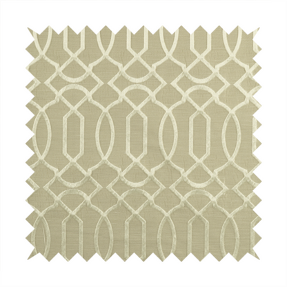 Paradise Trellis Pattern In Cream Upholstery Fabric CTR-2529 - Roman Blinds