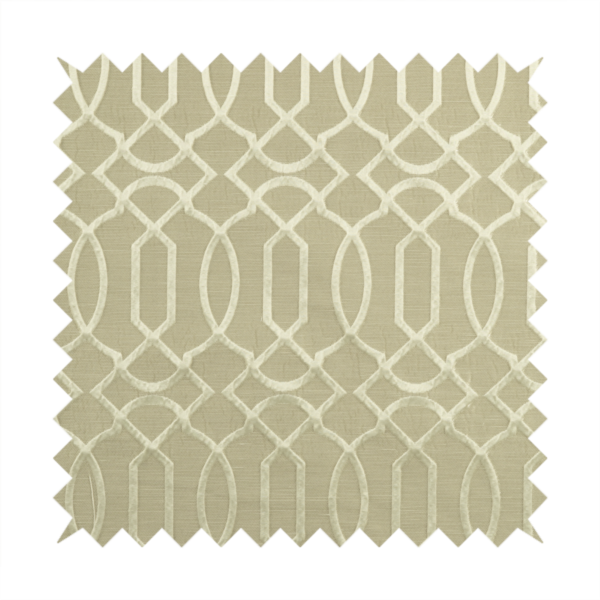 Paradise Trellis Pattern In Cream Upholstery Fabric CTR-2529 - Made To Measure Curtains