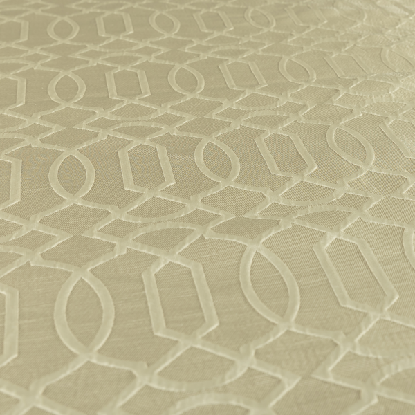 Paradise Trellis Pattern In Cream Upholstery Fabric CTR-2529 - Made To Measure Curtains