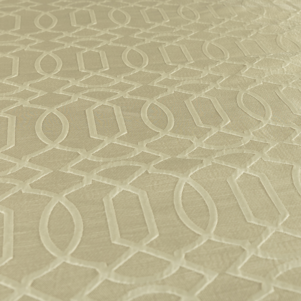Paradise Trellis Pattern In Cream Upholstery Fabric CTR-2529 - Handmade Cushions