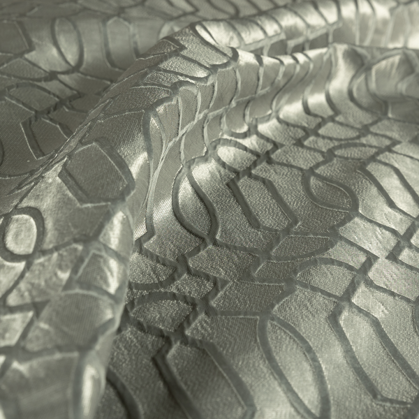 Paradise Trellis Pattern In Grey Upholstery Fabric CTR-2532 - Handmade Cushions