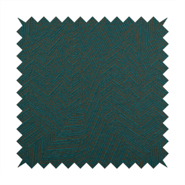 Cotswold Abstract Pattern Teal Blue Colour Upholstery Fabric CTR-2552 - Made To Measure Curtains