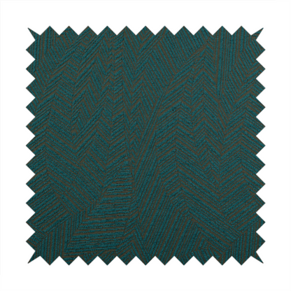 Cotswold Abstract Pattern Teal Blue Colour Upholstery Fabric CTR-2552 - Made To Measure Curtains