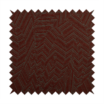 Cotswold Abstract Pattern Red Colour Upholstery Fabric CTR-2554