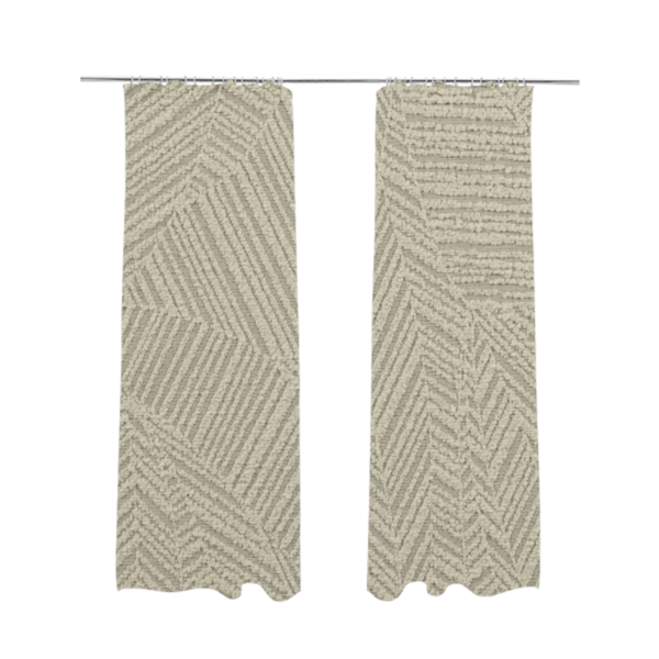 Cotswold Abstract Pattern White Colour Upholstery Fabric CTR-2559 - Made To Measure Curtains