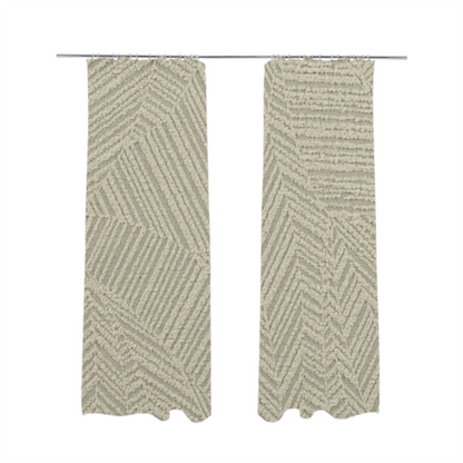 Cotswold Abstract Pattern White Colour Upholstery Fabric CTR-2559 - Made To Measure Curtains