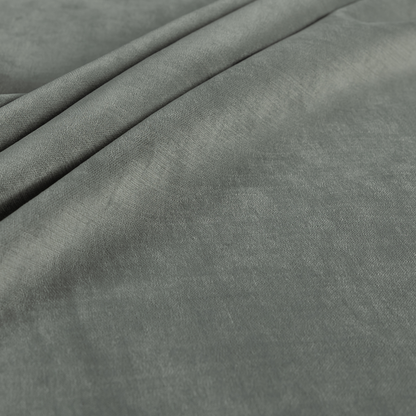 Atlantic Ribbed Textured Plain Cotton Feel Velvet Blue Upholstery Fabric CTR-2562 - Handmade Cushions