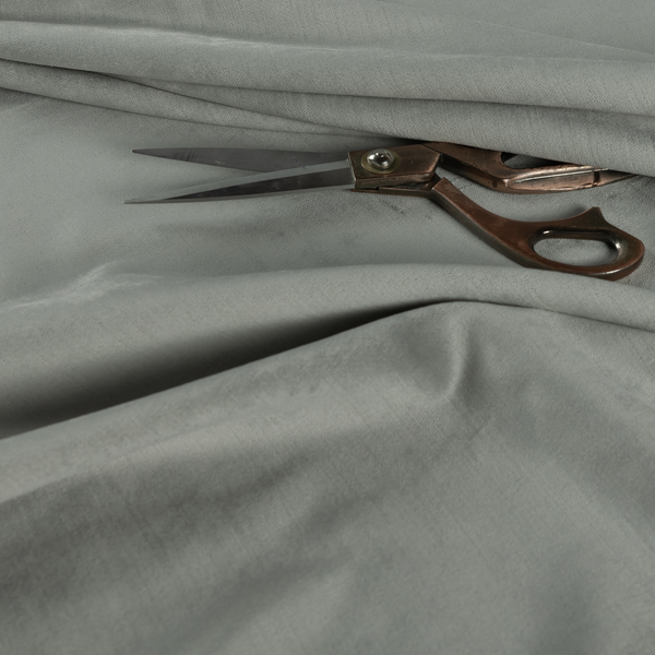 Atlantic Ribbed Textured Plain Cotton Feel Velvet Blue Upholstery Fabric CTR-2562 - Roman Blinds